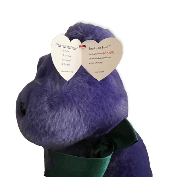 NEW VTG 2000 Beanie Babies Collection Employee Beanie Bear Plush Stuffed Animal - Picture 6 of 8